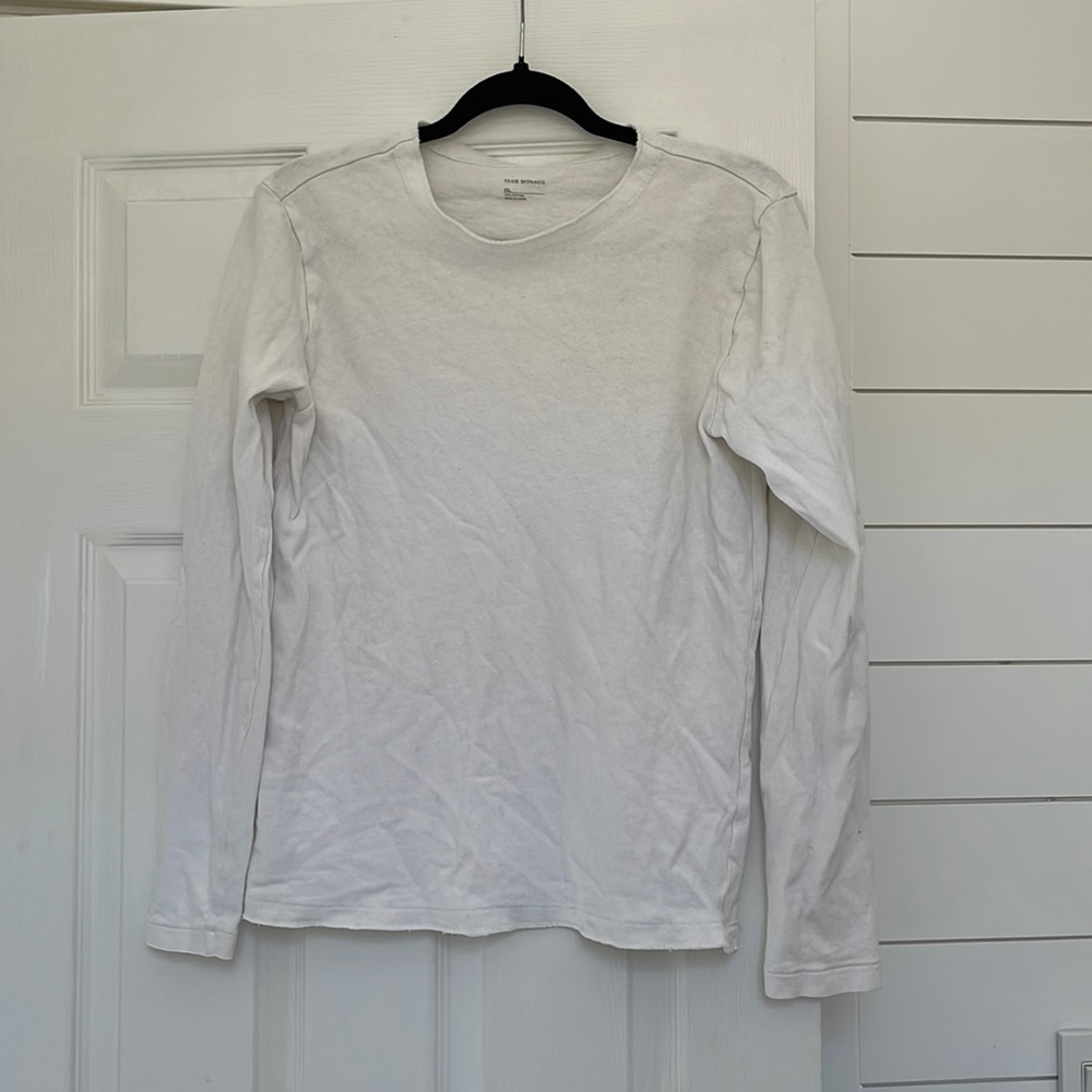 CLUB MONACO 🎱💀☠️ white long sleeve